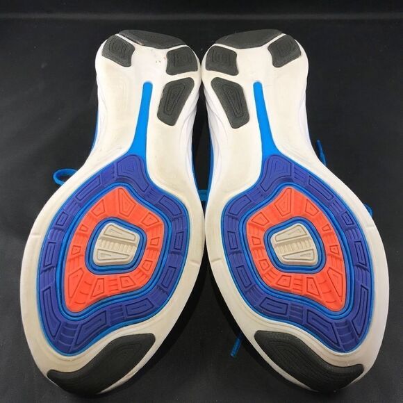 NIKE Air Zoom FLYKNIT Lunar 2 Blue Orange White Womens 8 US 39 EUR Running Shoes - Picture 7 of 14